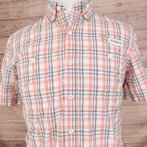 MAGELLAN OUTDOORS LOOSE FIT MAG SHIELD VENTED FISHING BUTTON UP SHIRT M ***READ*